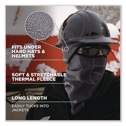 N-Ferno 6823 Hinged Balaclava Face Mask, Fleece, One Size Fits Most, Gray