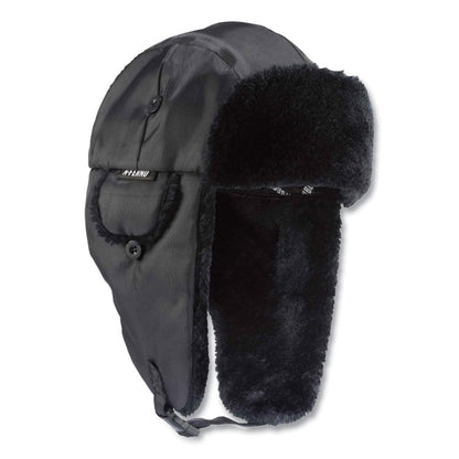 N-Ferno 6802 Classic Trapper Hat, 3M Thinsulate/Nylon, Small/Medium, Black