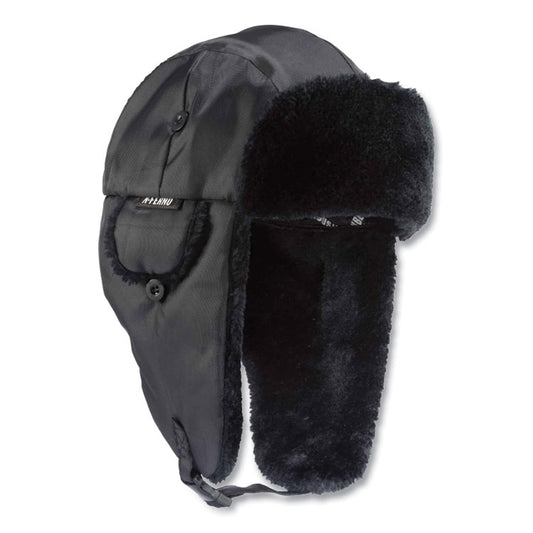 N-Ferno 6802 Classic Trapper Hat, 3M Thinsulate/Nylon, Small/Medium, Black