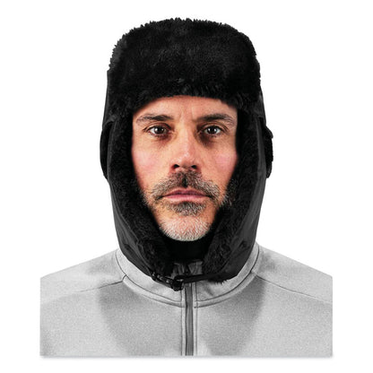 N-Ferno 6802 Classic Trapper Hat, 3M Thinsulate/Nylon, Small/Medium, Black
