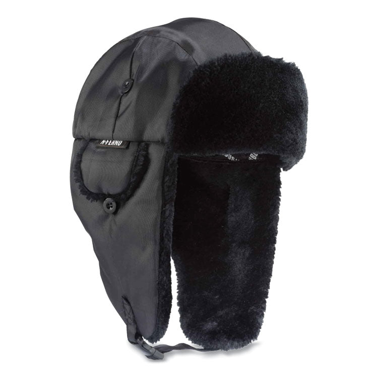 N-Ferno 6802 Classic Trapper Hat, 3M Thinsulate/Nylon, X-Small, Black