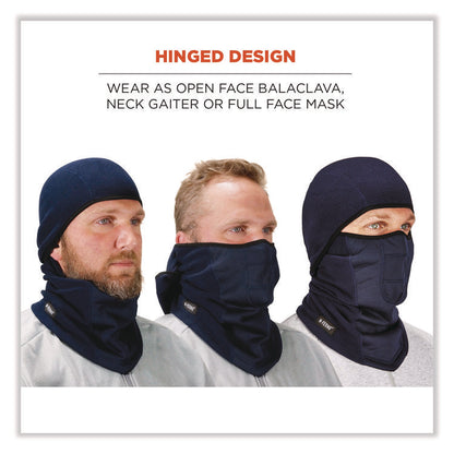 N-Ferno 6823 Hinged Balaclava Face Mask, Fleece, One Size Fits Most, Navy