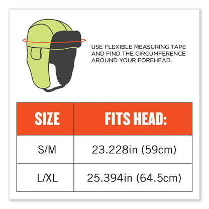 N-Ferno 6802 Classic Trapper Hat, 3M Thinsulate/Nylon, Large/X-Large, Lime