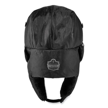 N-Ferno 6802Z Zippered Trapper Hat, 3M Thinsulate/Nylon, Large/X-Large, Black