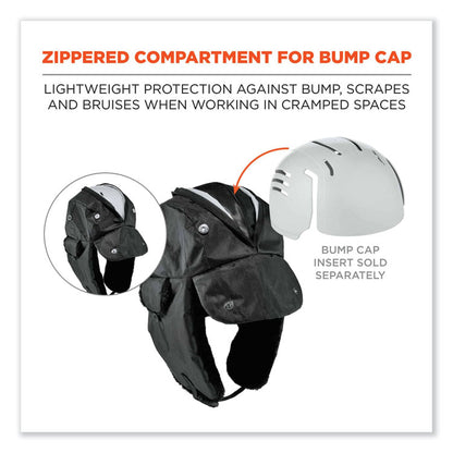 N-Ferno 6802Z Zippered Trapper Hat, 3M Thinsulate/Nylon, Large/X-Large, Black