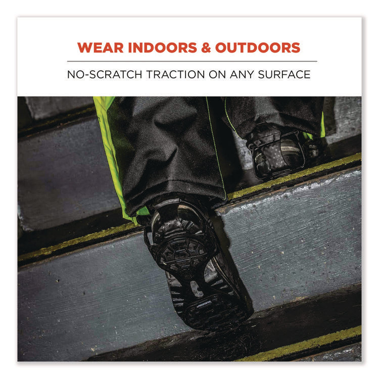 Trex 6325 Spikeless Traction Devices, Large (Men's Size 8 to 11), Black, Pair