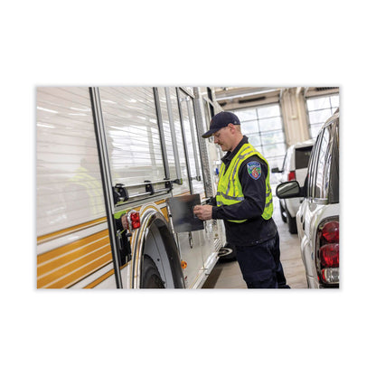 GloWear 8244PSV Class 2 Expandable Public Safety Hook and Loop Vest, Polyester, X-Large/2X-Large, Lime