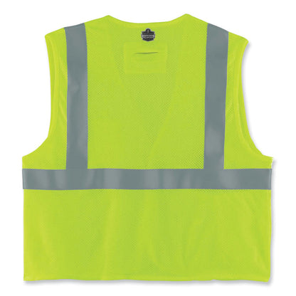 GloWear 8260FRHL Class 2 FR Safety Hook and Loop Vest, Modacrylic/Kevlar, 2X-Large/3X-Large, Lime