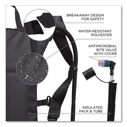 Chill-Its 5155 Low Profile Hydration Pack, 2 L, Black