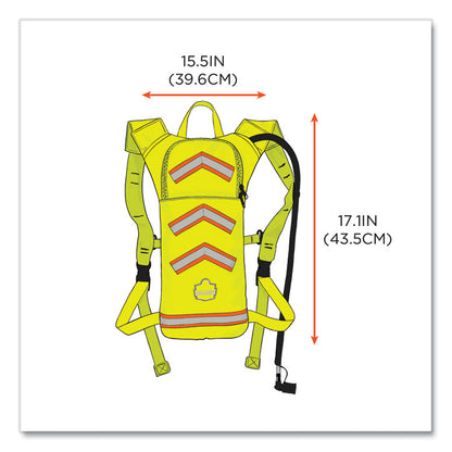 Chill-Its 5155 Low Profile Hydration Pack, 2 L, Hi-Vis Lime