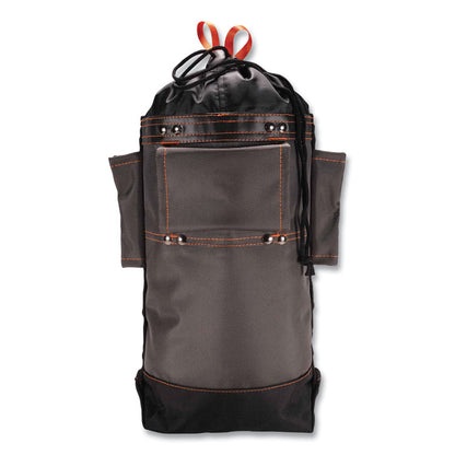 Arsenal 5928 Topped Bolt Bag Tool Pouch, Tall, 5 x 10 x 13, Ballistic Polyester, Black/Gray