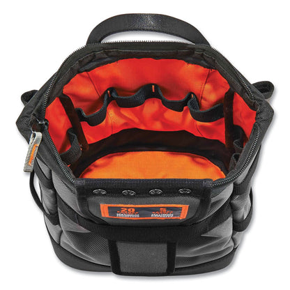 Arsenal 5517 Premium Topped Tool Pouch with Zipper, 6 x 10 x 11.5, Polyester, Black
