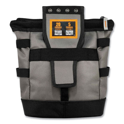 Arsenal 5517 Premium Topped Tool Pouch with Zipper, 6 x 10 x 11.5, Polyester, Black