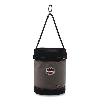 Arsenal 5960T Canvas Hoist Bucket and Top with D-Rings, 150 lb, Gray