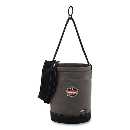 Arsenal 5960T Canvas Hoist Bucket and Top with D-Rings, 150 lb, Gray