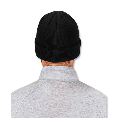 N-Ferno 6811Z Rib Knit Hat with Zipper for Bump Cap Insert, One Size Fits Most, Black