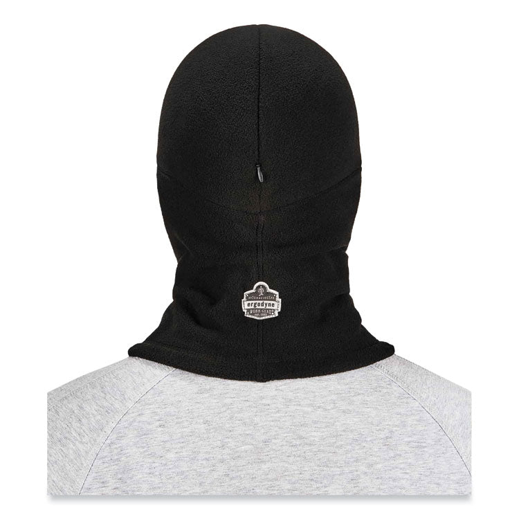 N-Ferno 6893Z Balaclava with Zipper for Bump Cap Insert, Polyester Fleece, One Size Fit Most, Black