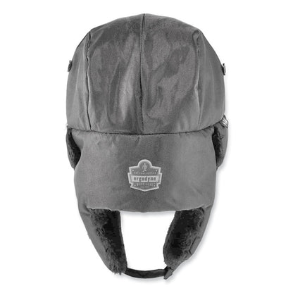 N-Ferno 6802ZI Zipper Trapper Hat + Universal Bump Cap, Front Brim, Large to X-Large, Black