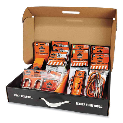 Squids 3187 Scaffolding Worker Tool Tethering Kit, Assorted Max Working Capacities, Lengths and Colors