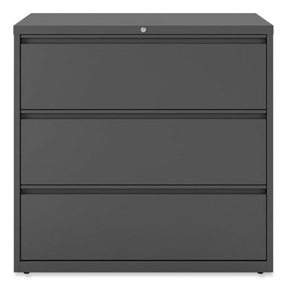 Lateral File, 3 Legal/Letter/A4/A5-Size File Drawers, Charcoal, 42" x 18.63" x 40.25"