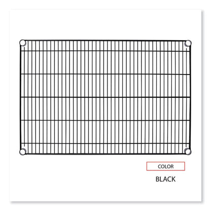 Industrial Wire Shelving Extra Wire Shelves, 36w x 24d, Black, 2 Shelves/Carton