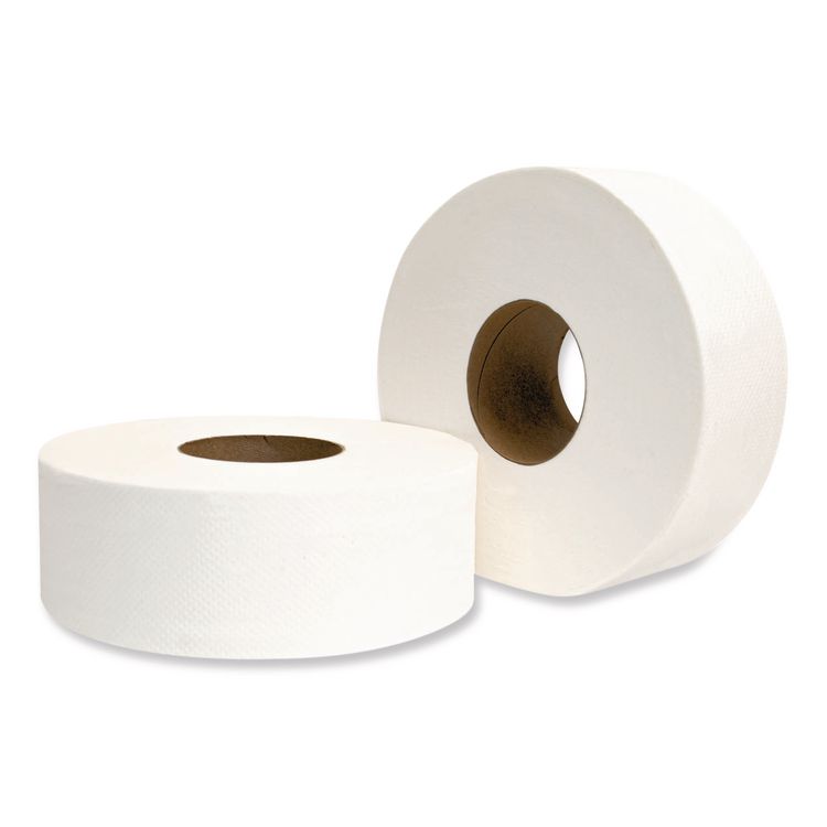 JRT Jumbo Bath Tissue, Septic Safe, 2-Ply, 3.25" x 720 ft, White, 12 Rolls/Carton