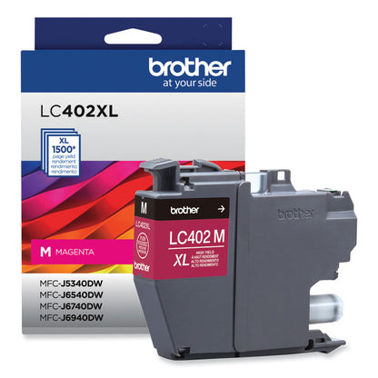 LC402XLMS High-Yield Ink, 1,500 Page-Yield, Magenta