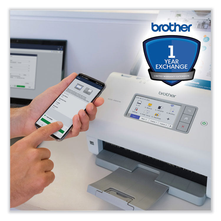 One-Year Exchange Warranty Extension for Brother ADS-4900W