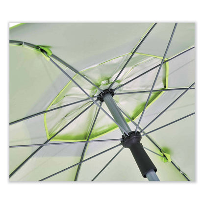 Shax 6100 Lightweight Work Umbrella, 90" Span, 92.4" Long, Lime Canopy