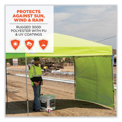 Shax 6098 Pop-Up Tent Sidewall, Single Skin, 10 ft x 10 ft, Polyester, Blue