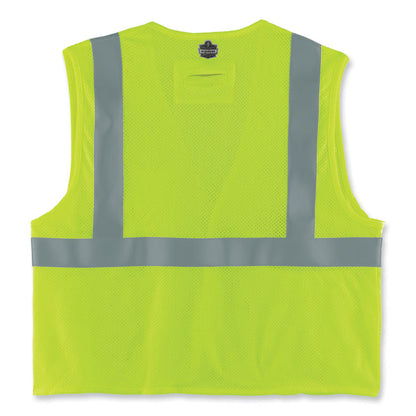 GloWear 8263FRHL Class 2 FR Safety Economy Hook and Loop Vest, Modacrylic Mesh/Cotton, 2X-Large/3X-Large, Lime