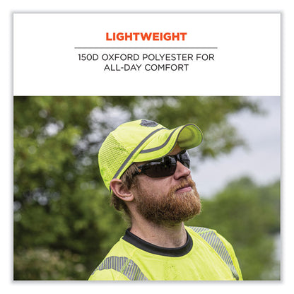 GloWear 8930 Hi-Vis Baseball Cap, Polyester, One Size Fits Most, Lime
