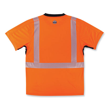 GloWear 8283BK Class 2 Lightweight Performance Hi-Vis T-Shirt, 3X-Large, Orange