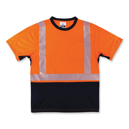 GloWear 8283BK Class 2 Lightweight Performance Hi-Vis T-Shirt, 4X-Large, Orange
