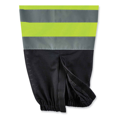 GloWear 8910BK Class E Hi-Vis Pants with Black Bottom, Polyester, 4X-Large/5X-Large, Lime