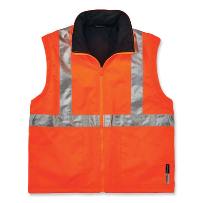 GloWear 8385 Class 3 Hi-Vis 4-in-1 Jacket, Medium, Orange