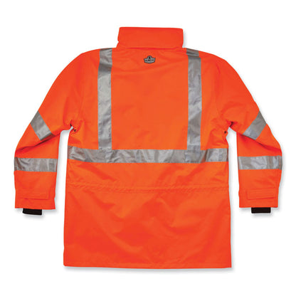 GloWear 8385 Class 3 Hi-Vis 4-in-1 Jacket, Large, Orange