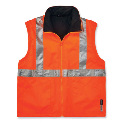 GloWear 8385 Class 3 Hi-Vis 4-in-1 Jacket, Large, Orange