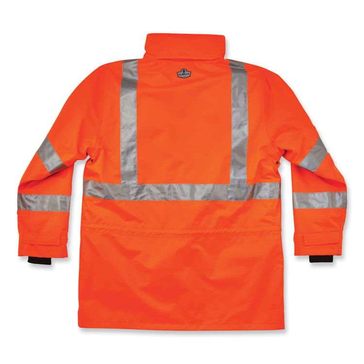 GloWear 8385 Class 3 Hi-Vis 4-in-1 Jacket, X-Large, Orange