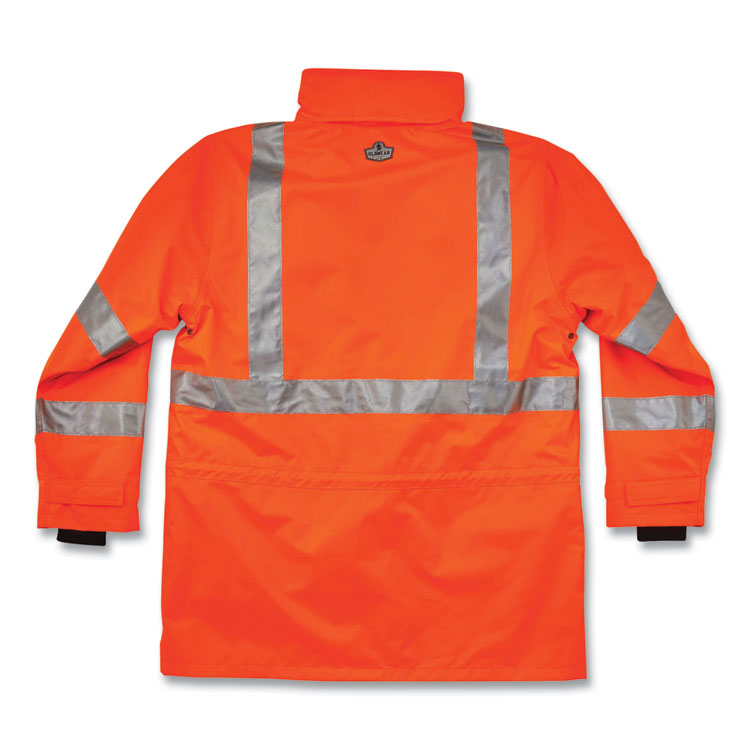 GloWear 8385 Class 3 Hi-Vis 4-in-1 Jacket, 2X-Large, Orange