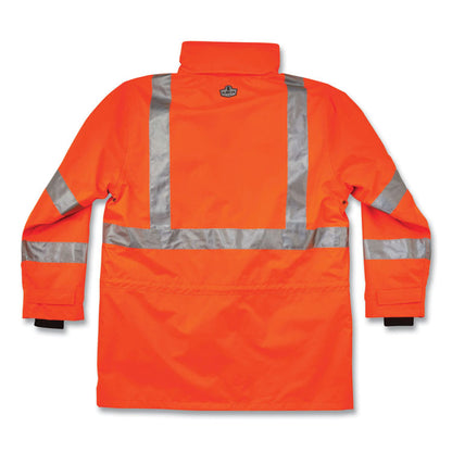 GloWear 8385 Class 3 Hi-Vis 4-in-1 Jacket, 2X-Large, Orange