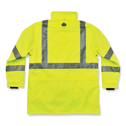 GloWear 8385 Class 3 Hi-Vis 4-in-1 Jacket, 2X-Large, Lime