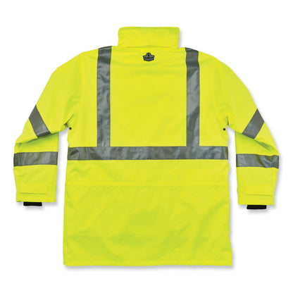 GloWear 8385 Class 3 Hi-Vis 4-in-1 Jacket, 3X-Large, Lime