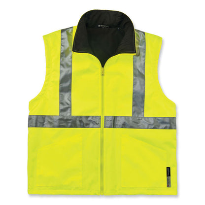 GloWear 8385 Class 3 Hi-Vis 4-in-1 Jacket, 3X-Large, Lime