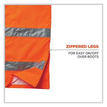 GloWear 8915 Class E Hi-Vis Rain Pants, 2X-Large, Orange