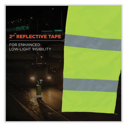 GloWear 8915 Class E Hi-Vis Rain Pants, X-Large, Lime