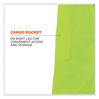 GloWear 8915 Class E Hi-Vis Rain Pants, 4X-Large, Lime