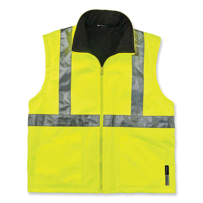 GloWear 8385 Class 3 Hi-Vis 4-in-1 Jacket, Medium, Lime