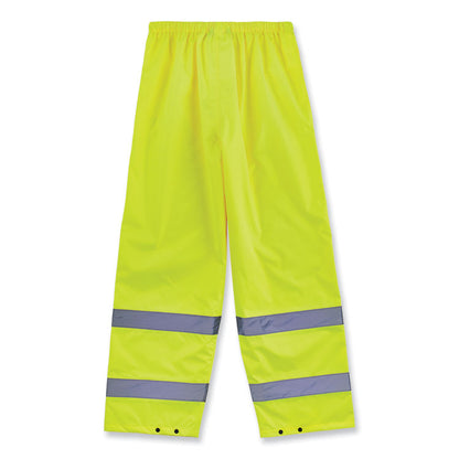 GloWear 8916 Class E Lightweight Hi-Vis Rain Pants, 4X-Large, Lime