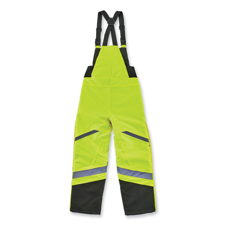 GloWear 8928 Class E Hi-Vis Insulated Bibs, X-Large, Lime